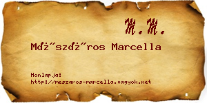 Mészáros Marcella névjegykártya
