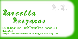 marcella meszaros business card